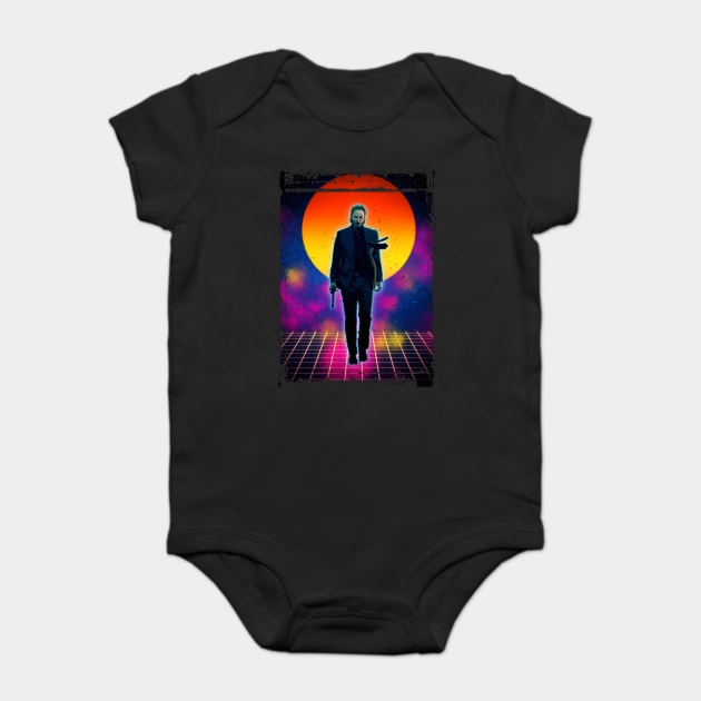 John Wick the boogieman Baby Bodysuit by PrintstaBee